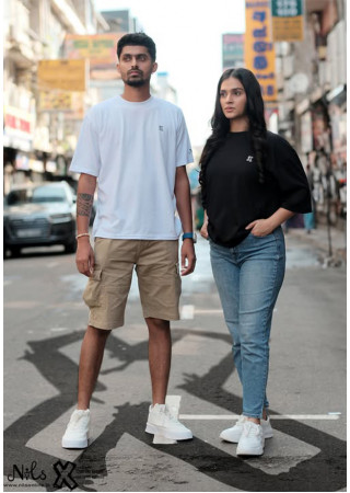 LEAD THE CHANGE BAGGY FIT BLACK UNISEX T SHIRT