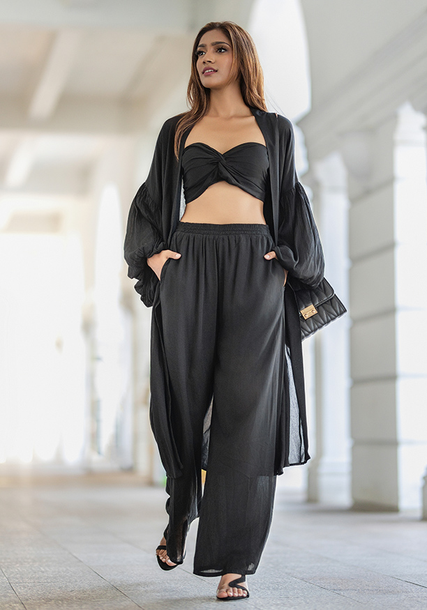 BLYTHE GATHERED CROP TOP