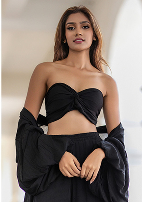 BLYTHE GATHERED CROP TOP