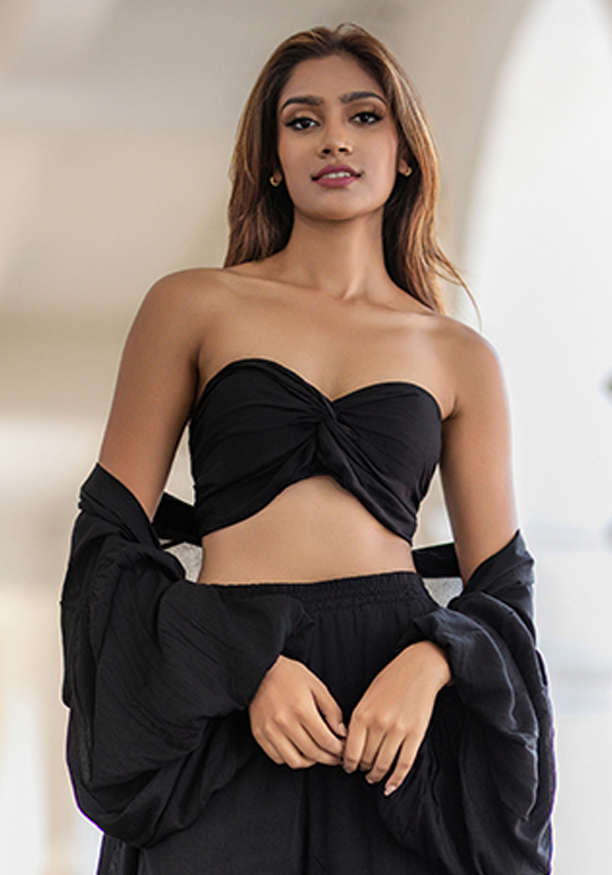 BLYTHE GATHERED CROP TOP