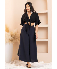 NIRA KIMONA SLEEVE CROP TOP 