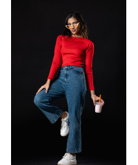 EDITH RED LONG SLEEVE TSHIRT