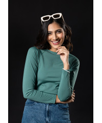 EDITH GREEN LONG SLEEVE TSHIRT