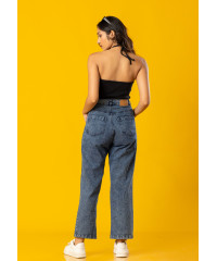 ISSABEL HALTER NECK BLACK  TOP