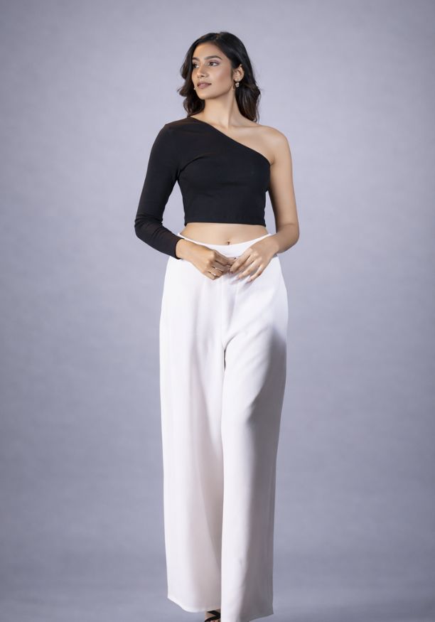 SALMA BLACK ONE SHOULDER TOP