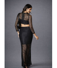 AMENA BLACK CROP TOP 