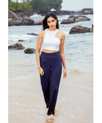 MIRA BLUE  WIDE LEG PANT