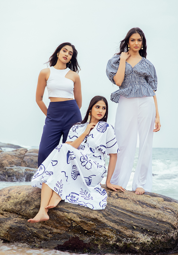 MIRA BLUE  WIDE LEG PANT Nilsonline