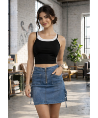 CLEO DOUBLE BLACK & WHITE SKINNY