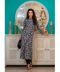 SASHA BLUE PRINTED KURTHA