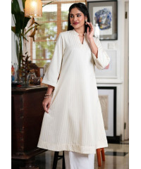 TAHIRA YELLOW STRIPE KURTA