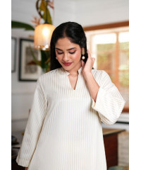 TAHIRA YELLOW STRIPE KURTA