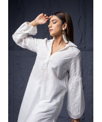 AYARA WHITE KURTHA