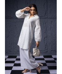 AYARA WHITE KURTHA