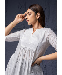 SAANVI WHITE KURTHA