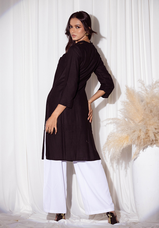 EVIE KURTHA BLACK TOP