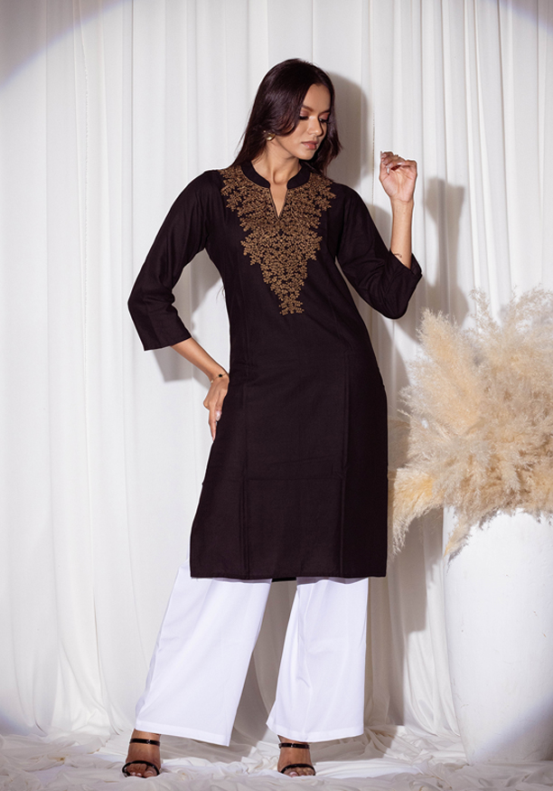 EVIE KURTHA BLACK TOP