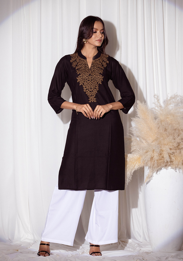 EVIE KURTHA BLACK TOP