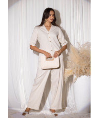 TERRY OFF WHITE BAGGY PANT