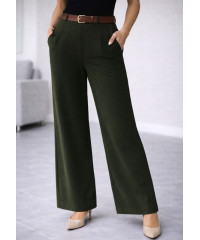 MIRA GREEN WIDE LONG PANT