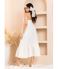 MILKY WHITE TUBE DRESS