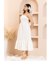 MILKY WHITE TUBE DRESS