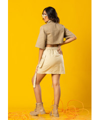 CASUAL TAN MINI SKIRTS