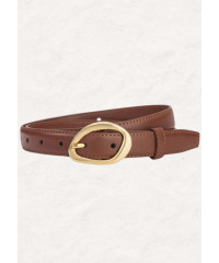 WOMEN'S BROWN  BELT WITH PIN BUCKLE 