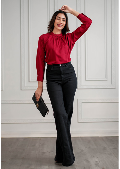 LAURIN HIGHNECK BLOUSE