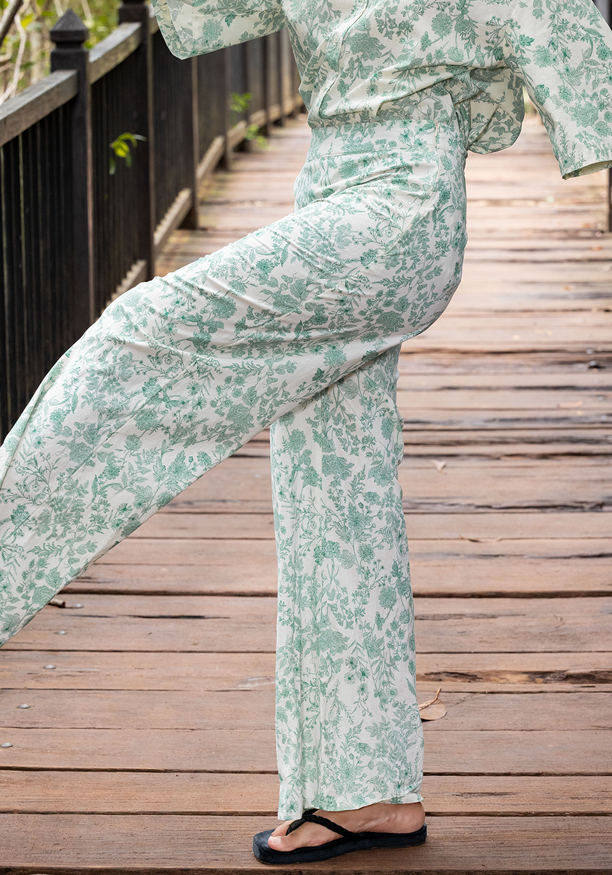 ZAREL LIGHT GREEN OFFICE PANT 