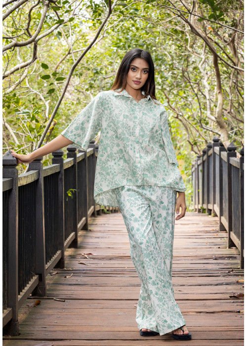 ZAREL LIGHT GREEN OFFICE PANT 