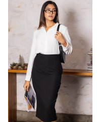 LISA LONG SLEEVE WHITE BLOUSE