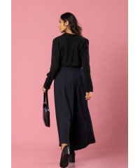 LISA LONG SLEEVE BLACK BLOUSE