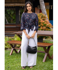 CAMILA BLUE LONG SLEEVE BLOUSE