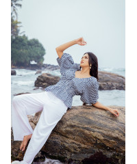 MIRA WHITE WIDE LEG PANT