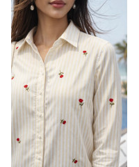 ZERAH EMB YELLOW BLOUSE