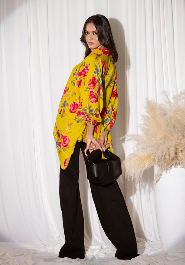 SHIFRA BAGGY YELLOW SHIRT