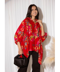 SHIFRA BAGGY RED SHIRT