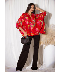 SHIFRA BAGGY RED SHIRT