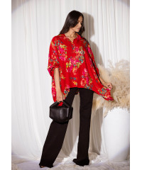 SHIFRA BAGGY RED SHIRT