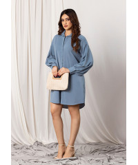 BRINLEY BLUE SHIRT DRESS