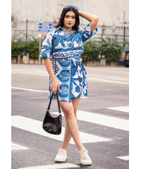 RIYANA WRAP SKIRT WITH BORDER 