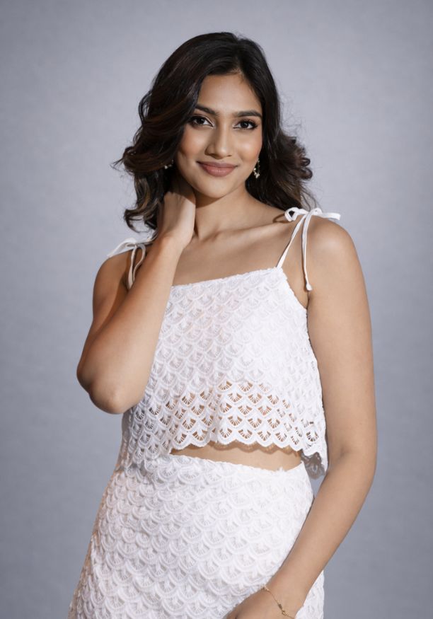 CELINDA WHITE SHORT SKIRT