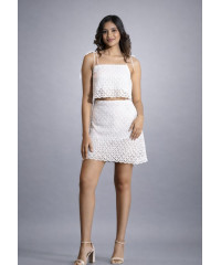 CELINDA WHITE SHORT SKIRT