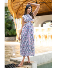 LAYLA ASH MIX PRINTED DRESS