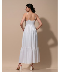 KIARA STRAP WHITE DRESS