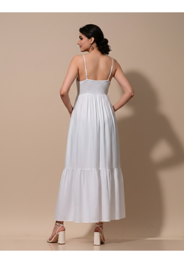 KIARA STRAP WHITE DRESS