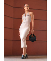 AYONA HAULTER NECK DRESS