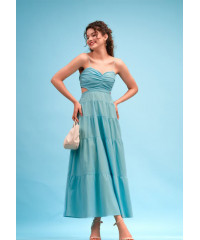 MAEVE CUTOUT LINEN DRESS