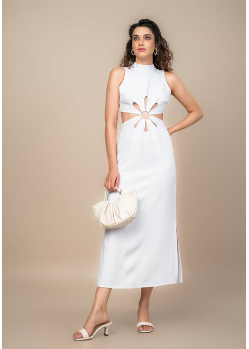 MILA CUT OUT WHITE DRESS